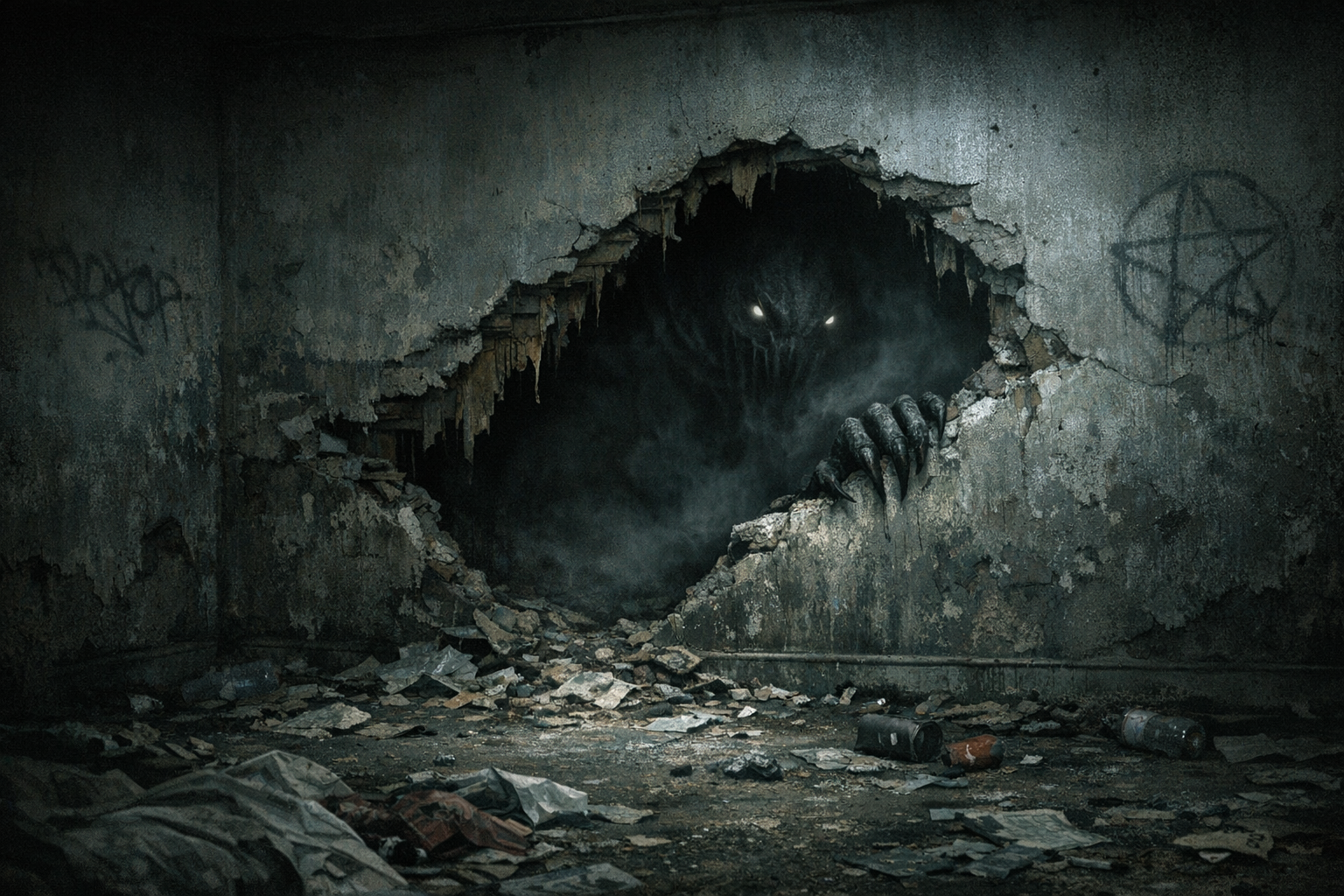 The Creature coming out of the wall